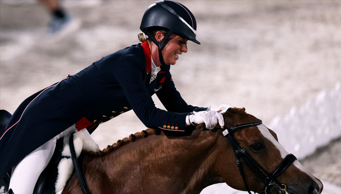 Britains Charlotte Dujardin in action at the Tokyo Olympics. — AFP/File