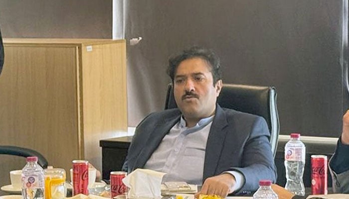 Local Government Minister Zeeshan Rafiq speaks in a meeting on December 5, 2024. — Facebook@Zeeshan.rafique7865