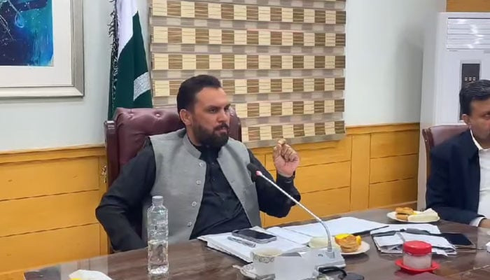 Provincial Minister for Higher Education Meena Khan Afridi speaks during an inaugural ceremony of the digitalisation project on December 6, 2024. — Screengrab via Facebook@IMeenaKhanOfficial