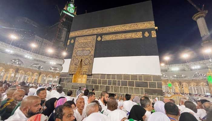 Muslim pilgrims circle the Kaaba and pray at the Grand mosque in the holy city of Makkah, Saudi Arabia July 1, 2022. — Reuters