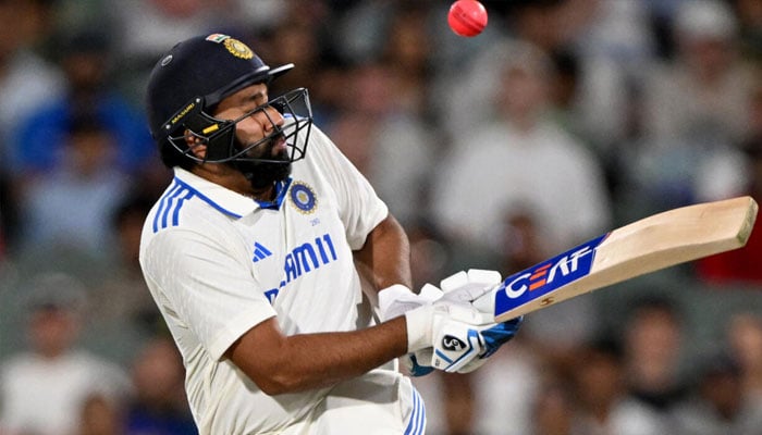 India´s captain Rohit Sharma playing a shot. — AFP/File