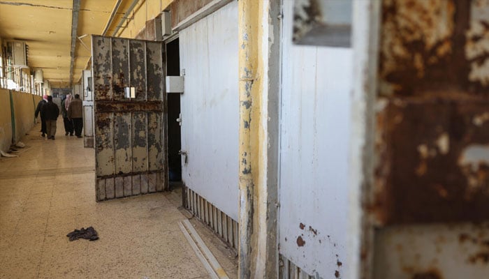 Cell doors seen open in Sednaya prison. — AFP/File