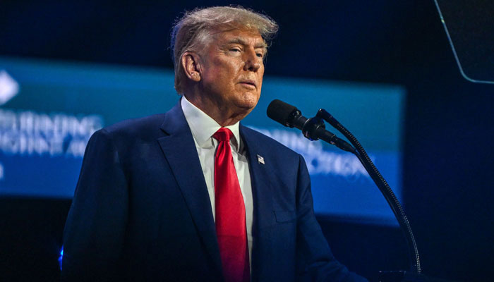 US President-electDonald Trump speaks at an event in West Palm Beach, Florida. — AFP/File