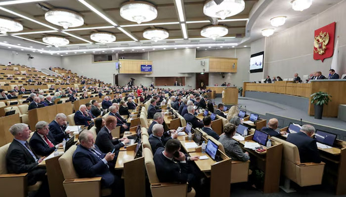 Members of the State Duma, the lower house of parliament, attend a plenary session in Moscow, Russia, December 10, 2024. — Reuters