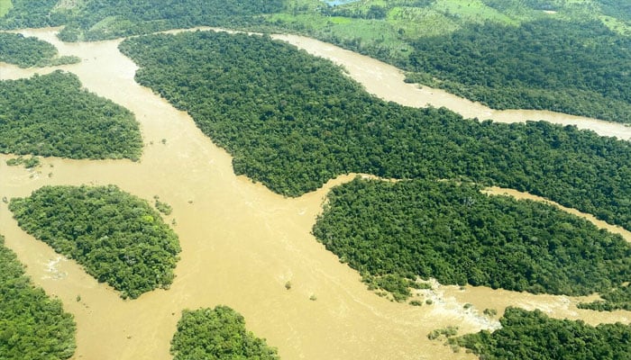 Representational image showing an aerial view of the Tapajos river in Itaituba, Para state, Brazil, January 22, 2022.— Reuters