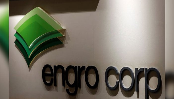 The logo of Engro Corporation is seen at its office in Karachi, Pakistan. — Reuters/File