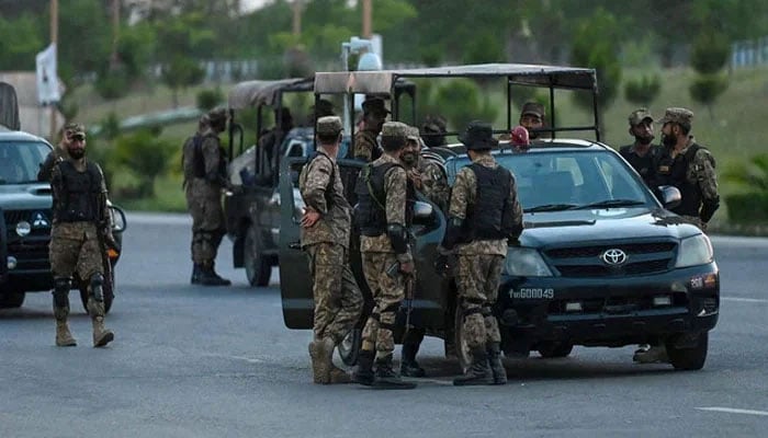 Army troops stand guard in Islamabad. — AFP/File