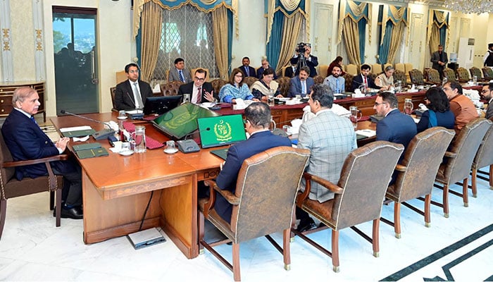 Prime Minister Muhammad Shehbaz Sharif meets the newly hired experts in different sectors of economy, in Prime Ministers Office, Islamabad on December 11, 2024.— PID