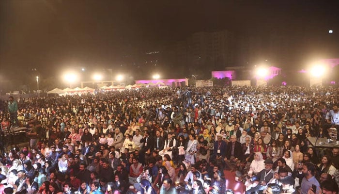 Participants of the Seventeenth Aalmi Urdu Conference at the Pakistan Arts Council, Karachi.— Faebook@ACPKHI/File