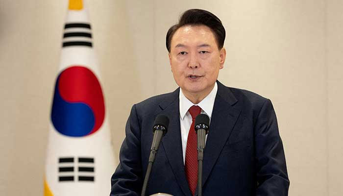 South Korean President Yoon Suk Yeol delivers an address to the nation at the Presidential Office in Seoul, South Korea, December 12, 2024. — Reuters