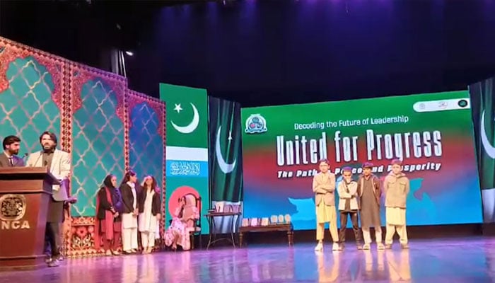 An image from international conference on Pak-Bangladesh relations that was held at the Pakistan National Council of Arts Auditorium, Islamabad. — Radio Pakistan/File