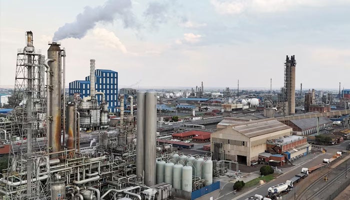 A drone view shows South Africas Sasol petrochemical refinery in Sasolburg, southwest of Johannesburg, South Africa, November 19, 2024. — Reuters