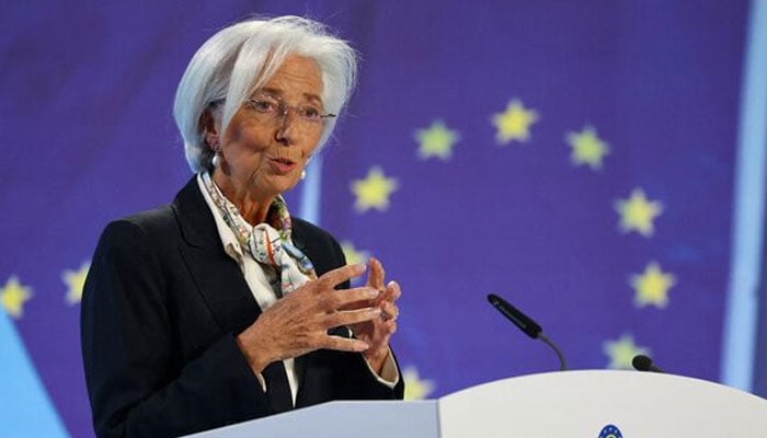 European Central Bank (ECB) President Christine Lagarde speaks during a press conference following the Governing Councils monetary policy meeting at the ECB headquarters in Frankfurt, Germany, March 7, 2024. — Reuters