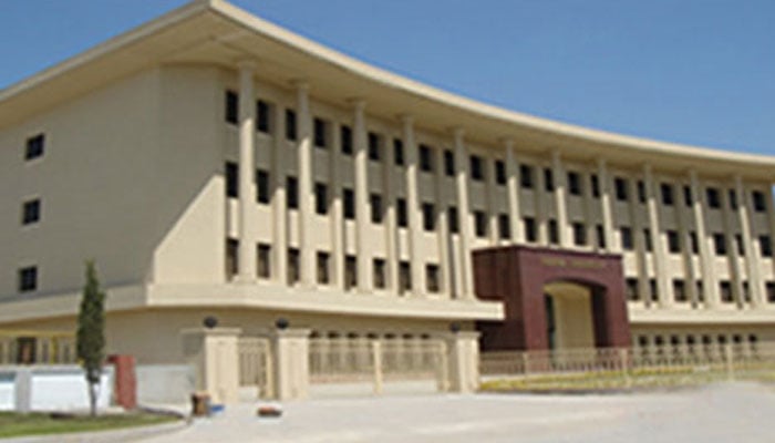 Bahria University Health Sciences Karachi Campus (BUHSCK) building seen in this image. — bahria.edu.pk/File