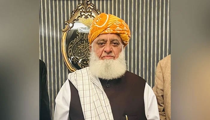 Jamiat Ulema-e-Islam-Fazl (JUI-F) chief Maulana Fazlur Rehman can be seen in this image. —Facebook@MaulanaFazlurRehman/File