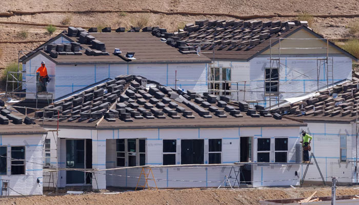 A construction in a multifamily and single family residential housing complex is shown in the Rancho Penasquitos neighborhood, in San Diego, California, US, September 19, 2023.— Reuters