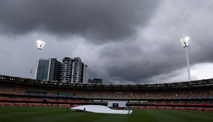 Clouds can be seen above stadium in Brisbane. — AFP/File