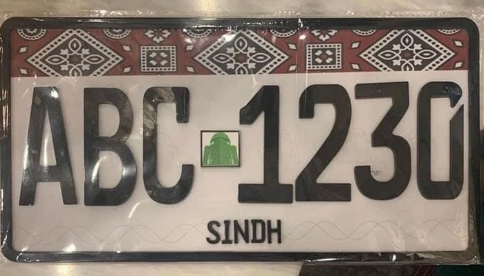 This representational image shows a number plate. — APP/File