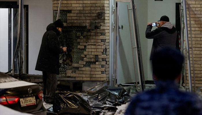 The scene of an explosion which, according to Russias investigative committee, killed Russian General Igor Kirillov and his assistant, Moscow, December 17, 2024. —Reuters