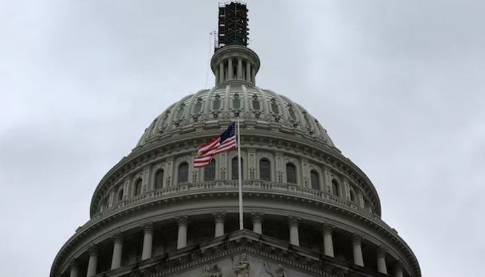 The dome of the US Capitol building is seen on a rainy day in Washington, US, September 26, 2023.— Reuters