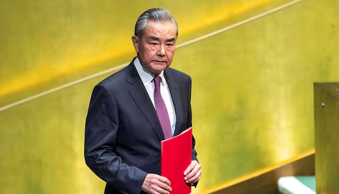 Chinas Foreign Minister Wang Yi arrives to address the 79th United Nations General Assembly at UN headquarters in New York, US, September 28, 2024. — Reuters