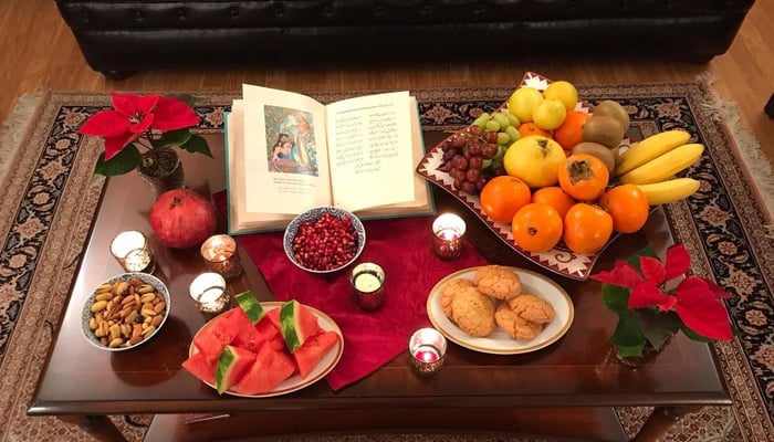 This representational image shows fruits on a table during the Shab-e-Yalda festival celebration. — X@yasmin_khan/File