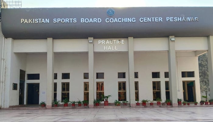 The front facade of the PSB Coaching Centre in Peshawar. — PSB Islamabad/Website