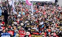 Rival protests over South Korea’s impeached president