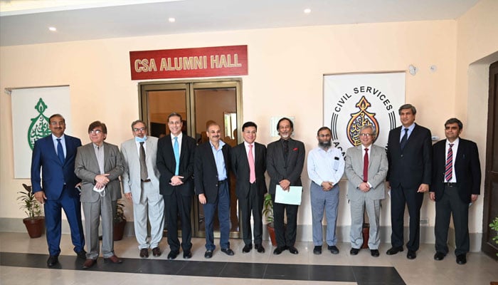 A group photo of CSA alumnis seen outside the CSA Alumni Hall at the Civil Services Academy.— CSA website/File