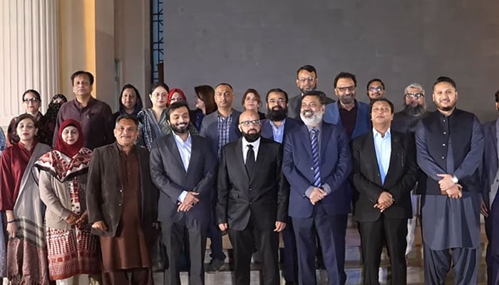 A group photo from the inauguration ceremony of two smart classrooms at KU’s Department of Computer Science on December 23, 2024.— Facebook@uoktimes