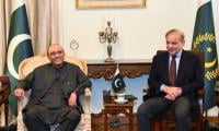 Zardari, Shehbaz discuss legislation in Parliament