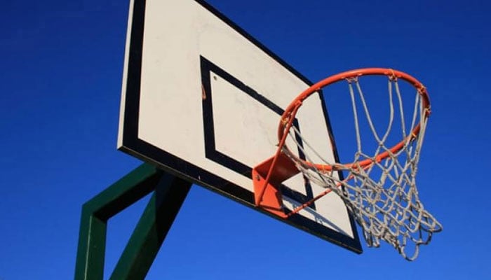 A representational image of a basketball court. — APP/File