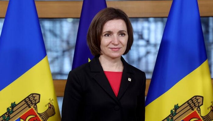 Moldovan President Maia Sandu attends a meeting between leaders of EU countries and the governments of the Eastern Partnership. — Reuters/File