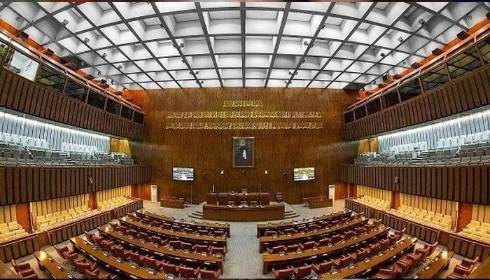 An undated image of the Senate of Pakistan hall. — Senate website/File