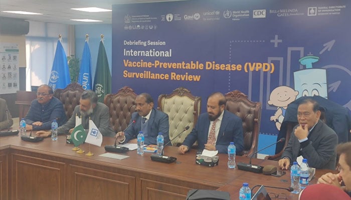 A meeting of the Federal Directorate of Immunisation (FDI).— Facebook@EPIPakistanOfficial/File