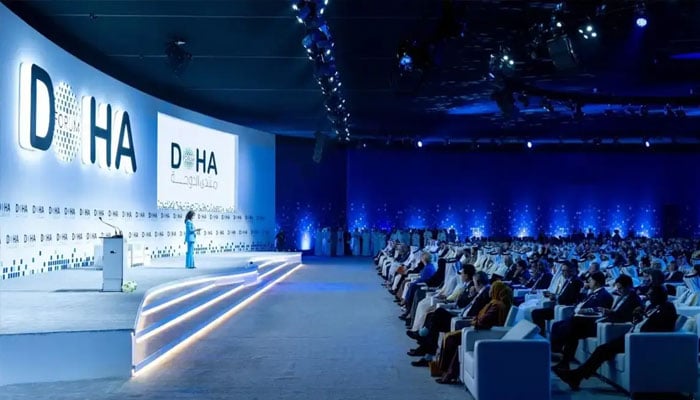 Image showing a view of Doha Forum. — X@DohaForum/File