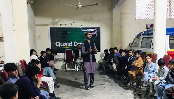 An image from an event on Quaid Day on December 25, 2024.— Facebook@Bazmeshaheenpeshawar