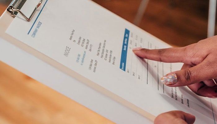 A representational image of an invoice. — Pexels