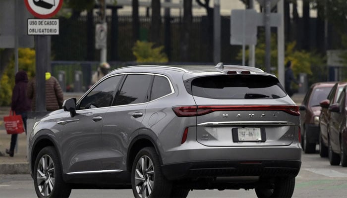 A Chinese-made Haval H6 SUV is seen on Reforma Avenue in Mexico City. — AFP/File