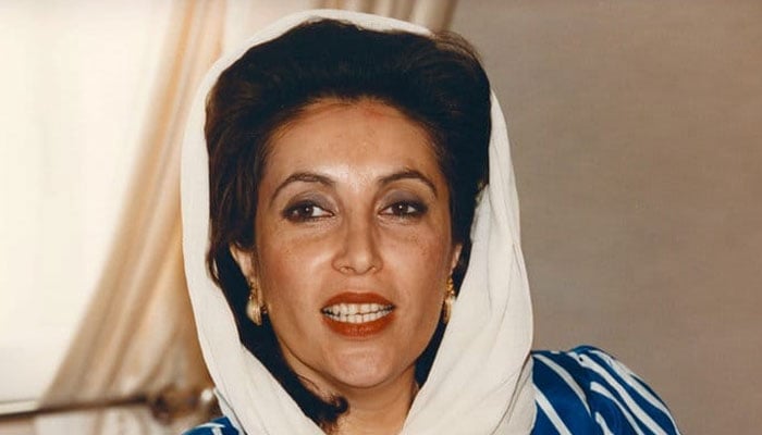 Former prime minister and PPP chief Benazir Bhutto (late). — Facebook@Benazir-Bhutto/File