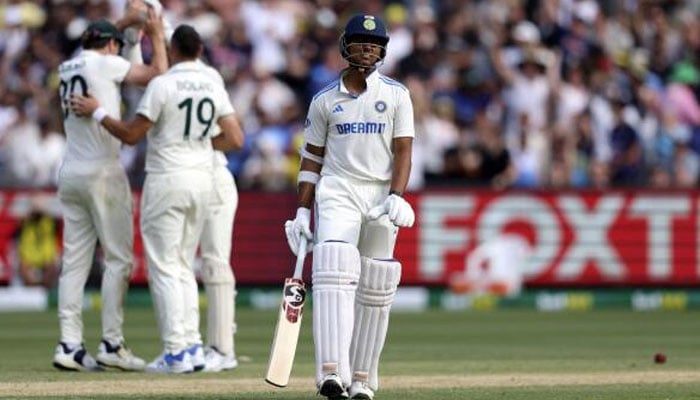 Indias Yashasvi Jaiswal leaves the field after being dismissed on day two of the fourth Test on December 27, 2024. — AFP