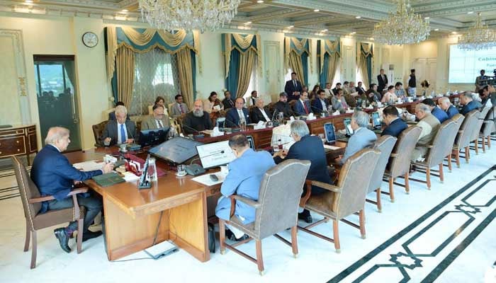 Prime Minister Shehbaz Sharif chairs federal cabinet meeting in Islamabad, on September 3, 2024. — PID