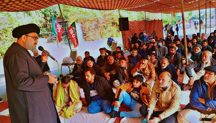 An image from the MWM sit-in in Karachi on December 25, 2024.— Facebook@UlemaOfQom