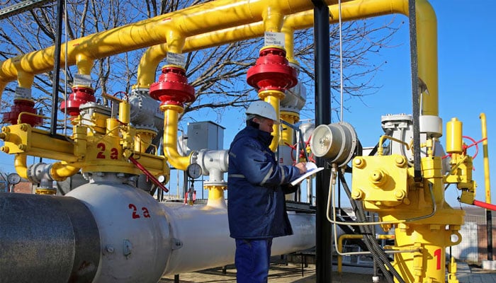 An employee works at the Chisinau-1 gas distribution plant of Moldovatransgaz energy company in Chisinau, Moldova March 4, 2023. — Reuters