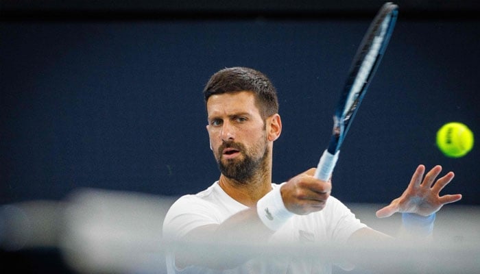 Serbian tennis player Novak Djokovic pictured during match. — AFP/File