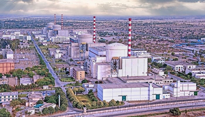 An aerial view of  Chashma Nuclear Power Generating Station (CNPGS). — PAEC website/File