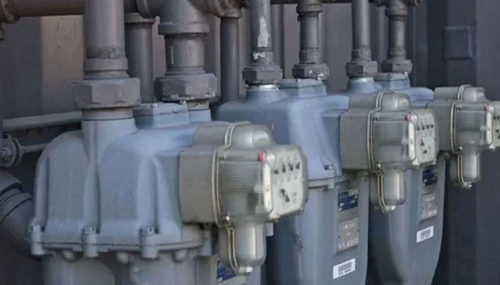 The sui gas meters can be seen in this picture. — APP/File