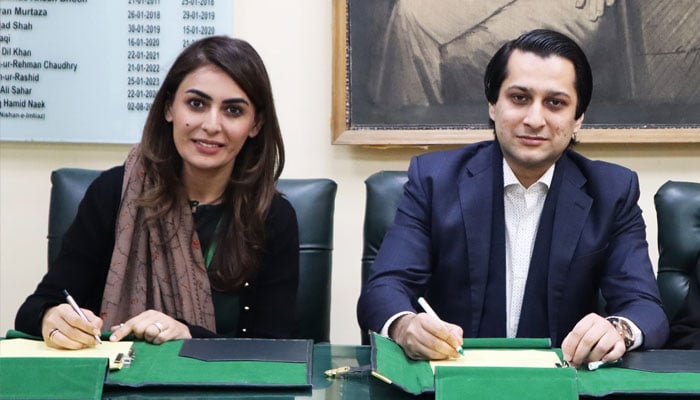 An image from the Mou signing ceremony between Legal Aid Society (LAS) and the Directorate of Legal Education (DLE) of the Pakistan Bar Council on December 30, 2024.— Facebook@LegalAidSocietyPakistan/File