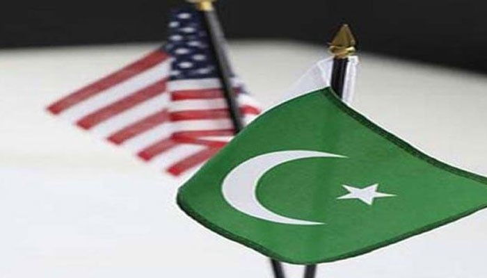 The representational image shows flags of Pakistan and the United States. — APP/File