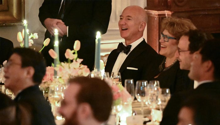 Amazon founder Jeff Bezos and owner of  The Washington Post can be seen in this image. — AFP/File